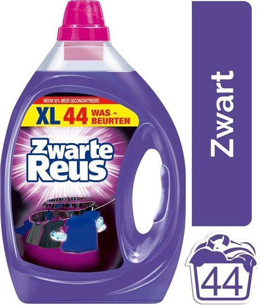 Zwarte Reus Gel - 44 Wasbeurten - Vloeibaar - Wasmiddel 16 Zwarte Reus Gel - 44 Wasbeurten - Vloeibaar - Wasmiddel - Afbeelding 14