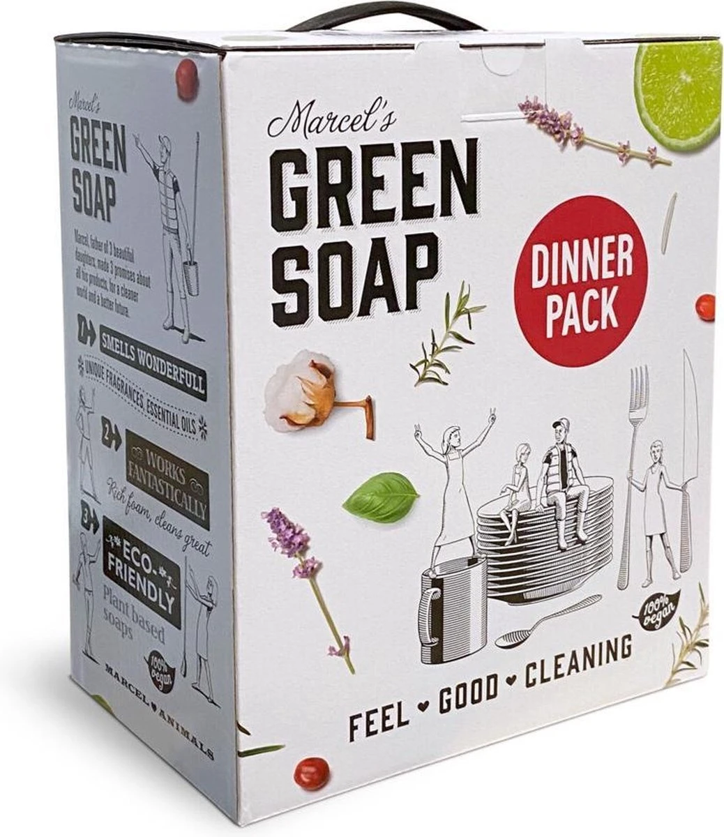 Marcel's Green Soap Dinner Pack - 1 X 1 Box 4 Marcel's Green Soap Dinner Pack - 1 X 1 Box - Afbeelding 2