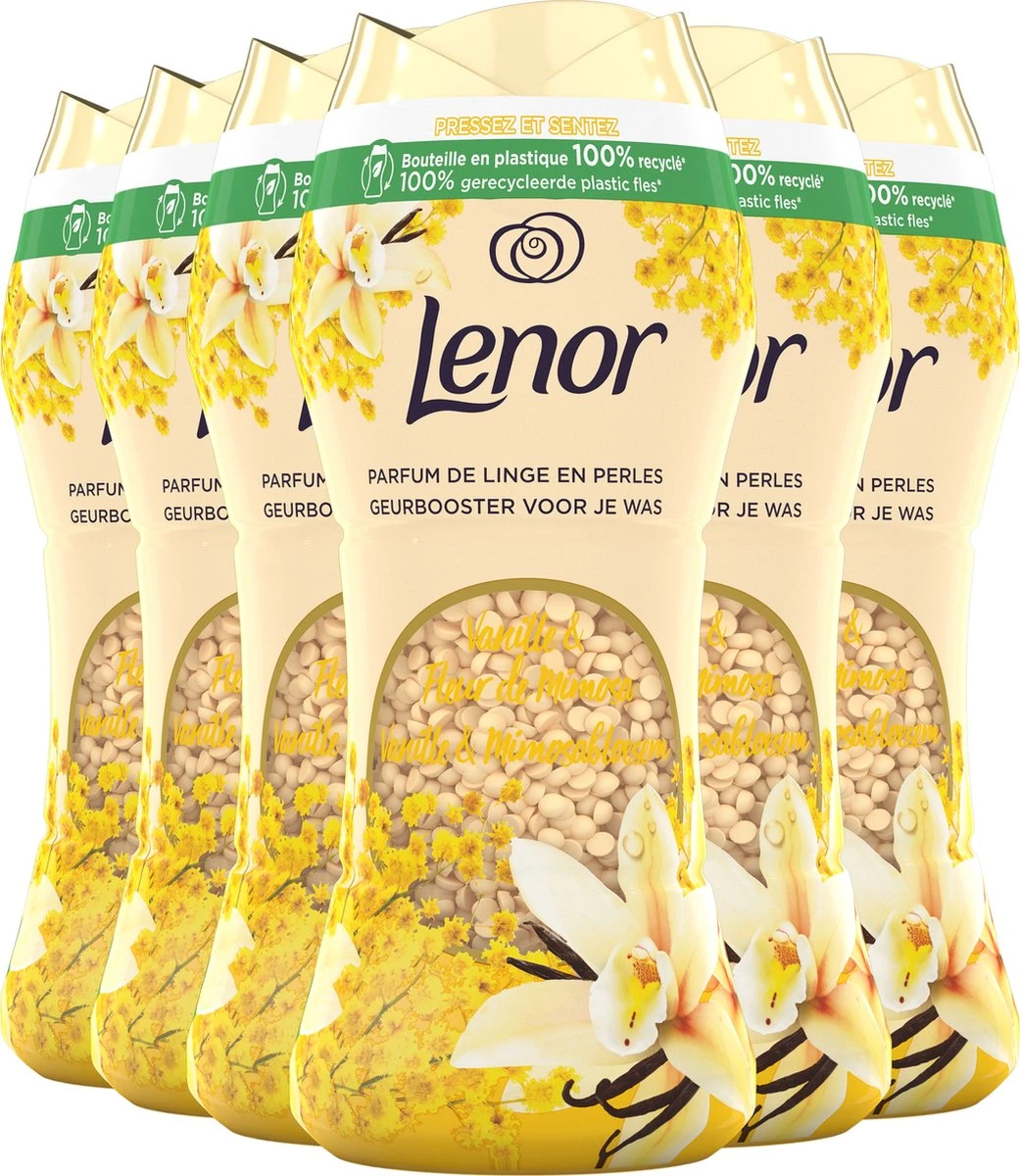 Lenor Vanille En Mimosabloesem Parels - In-Wash Geurbooster - Voordeelverpakking 6 X 15 Wasbeurten 3 Lenor Vanille En Mimosabloesem Parels - In-Wash Geurbooster - Voordeelverpakking 6 X 15 Wasbeurten