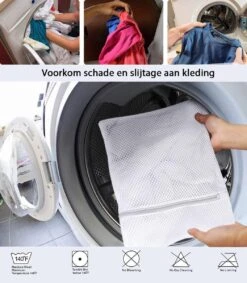 ForDig Wasnet Waszakjes (5 Stuks) Voor Lingerie En Fijne Was - Geschikt Voor Wasmachine - Met Rits - Wit -Huishoudelijke Schoonmaak 1047x1200 1