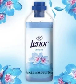 LENOR APRILFRIS WASVERZACHTER -8X21 WASBEURTEN-ST 525ML -Huishoudelijke Schoonmaak 1078x1200