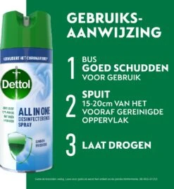 Dettol All In One Disinfectant Spray Linen - 400ml -Huishoudelijke Schoonmaak 1108x1200 3