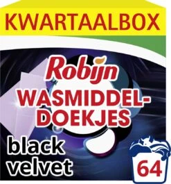 Robijn Classics Black Velvet Wasmiddeldoekjes - 4 X 16 Wasstrips - Voordeelverpakking -Huishoudelijke Schoonmaak 1117x1200 1
