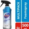 Glorix Hygiënische Badkamer Foamspray - 6 X 500 Ml - Voordeelverpakking -Huishoudelijke Schoonmaak 1121x1200