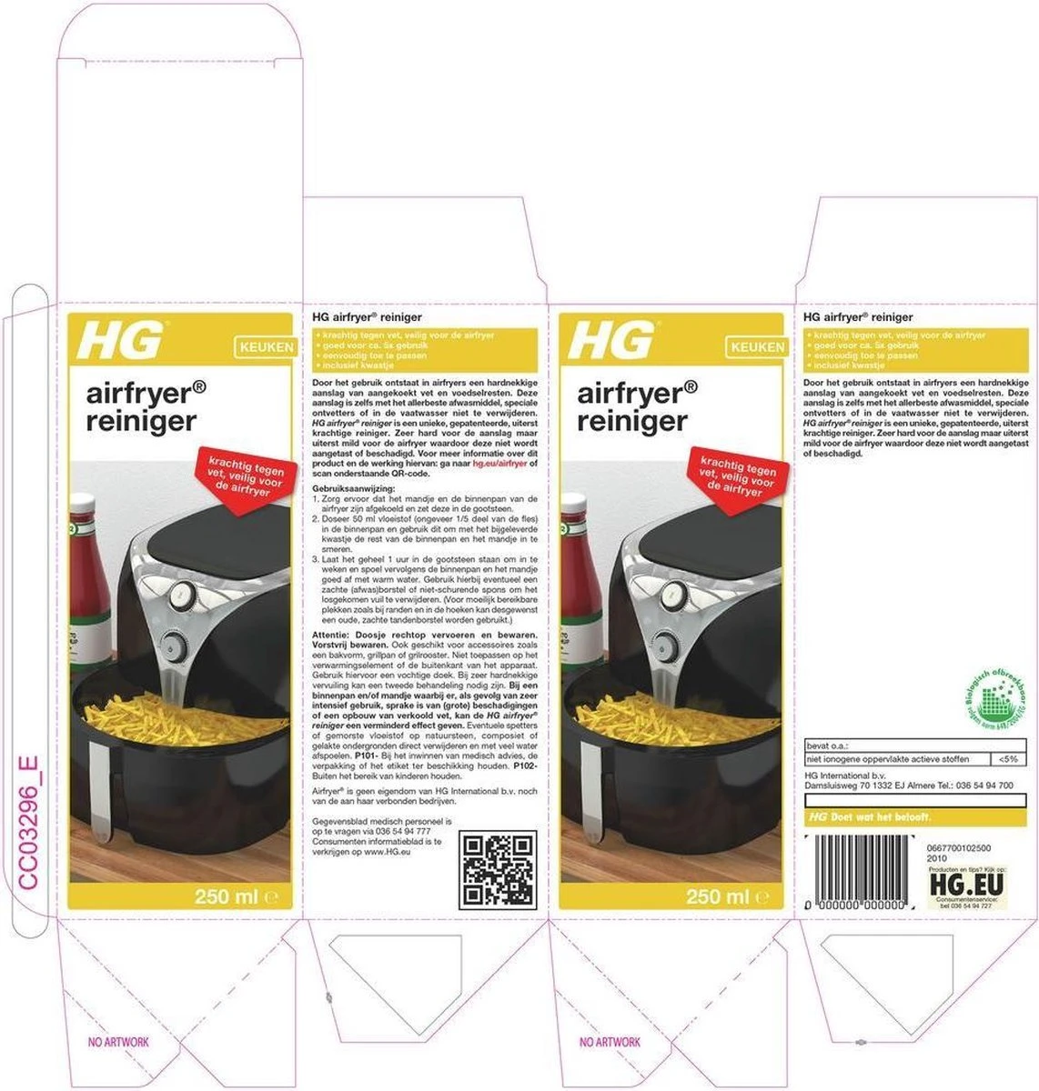 HG Airfryer Reiniger - 250ml - Inclusief Kwastje 4 HG Airfryer Reiniger - 250ml - Inclusief Kwastje - Afbeelding 2