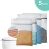 ForDig Wasnet Waszakjes (5 Stuks) Voor Lingerie En Fijne Was - Geschikt Voor Wasmachine - Met Rits - Wit 1 ForDig Wasnet Waszakjes (5 Stuks) Voor Lingerie En Fijne Was - Geschikt Voor Wasmachine - Met Rits - Wit -Huishoudelijke Schoonmaak 1147x1200 3