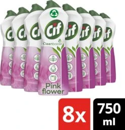Cif CleanBoost Cream Pink Schuurmiddel - 8 X 750 Ml - Voordeelverpakking 12 Cif CleanBoost Cream Pink Schuurmiddel - 8 X 750 Ml - Voordeelverpakking -Huishoudelijke Schoonmaak 1147x1200 5