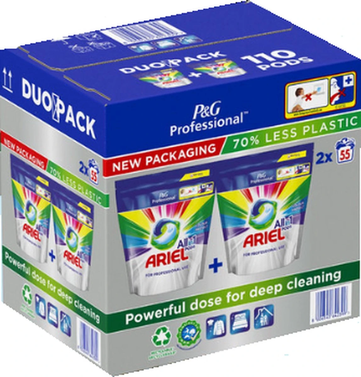 Ariel Professional - All In 1 Pods - Color - 110 Stuks 3 Ariel Professional - All In 1 Pods - Color - 110 Stuks