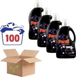 PersilĀ® Persil Black & Dark Vloeibaar Wasmiddel - 4 X 1.5 L (100 Wasbeurten) - Voordeelverpakking