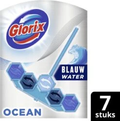 Glorix Power 5+ Ocean Toiletblokken - 7 Stuks - Voordeelverpakking