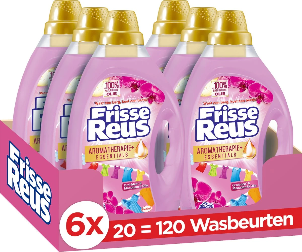 Frisse Reus Orchidee Macadamia Gel Vloeibaar Wasmiddel - Gekleurde Was - Voordeelverpakking - 120 Wasbeurten 3 Frisse Reus Orchidee Macadamia Gel Vloeibaar Wasmiddel - Gekleurde Was - Voordeelverpakking - 120 Wasbeurten