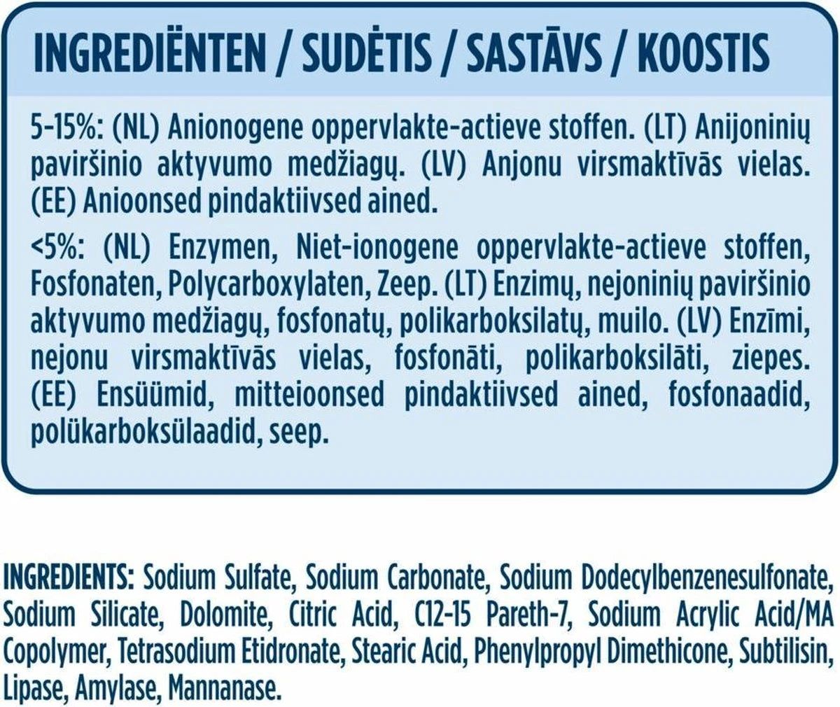 Neutral Waspoeder Kleur - Dermatologisch Getest, Parfumvrij En Hypoallergeen - 4 X 45 Wasbeurten 6 Neutral Waspoeder Kleur - Dermatologisch Getest, Parfumvrij En Hypoallergeen - 4 X 45 Wasbeurten - Afbeelding 4
