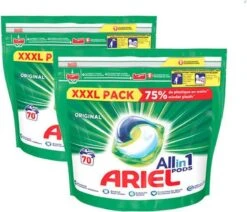 Ariel All-in-1 Pods - Original - 140 Stuks / Wasbeurten (2 X 70) - XXXL Pack