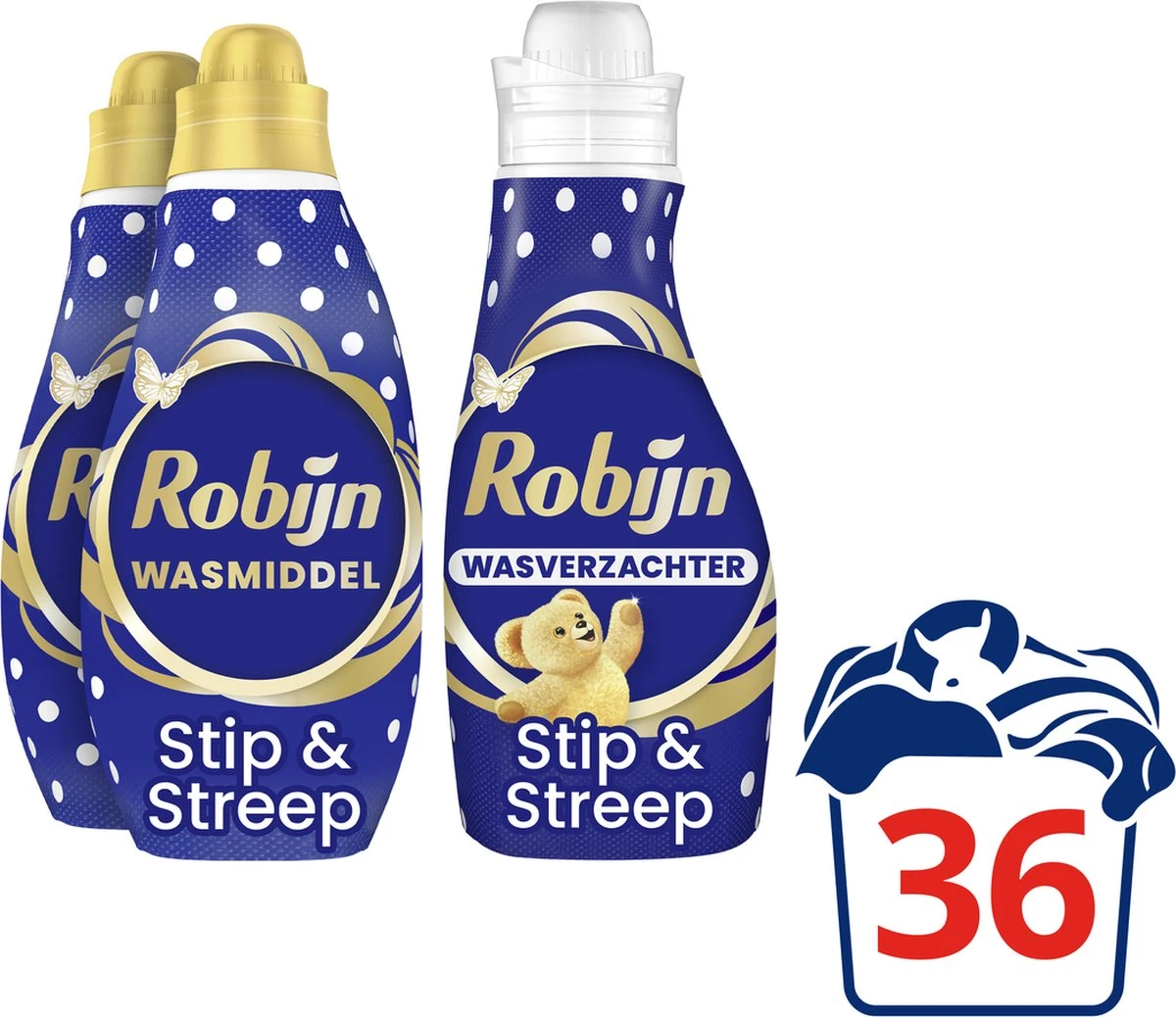 Robijn Robijn Specials Wasmiddel En Wasverzachter Pakket Voor Gekleurde Kleding Met Witte Elementen Stip En Streep Beschermt Wit In Gekleurde Kleding 2 X 18 + 30 Wasbeurten 4 Robijn Robijn Specials Wasmiddel En Wasverzachter Pakket Voor Gekleurde Kleding Met Witte Elementen Stip En Streep Beschermt Wit In Gekleurde Kleding 2 X 18 + 30 Wasbeurten - Afbeelding 2