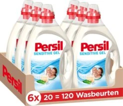 Persilยฎ Persil Sensitive Gel - Vloeibaar Wasmiddel - Baby En Gevoelige Huid - Voordeelverpakking - 6 X 20 Wasbeurten