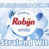 Robijn Classics Stralend Wit Wasmiddeldoekjes 16 Wasstrips -Huishoudelijke Schoonmaak 1200x1052