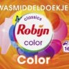 Robijn Classics Color Wasmiddeldoekjes 16 Wasstrips -Huishoudelijke Schoonmaak 1200x1053