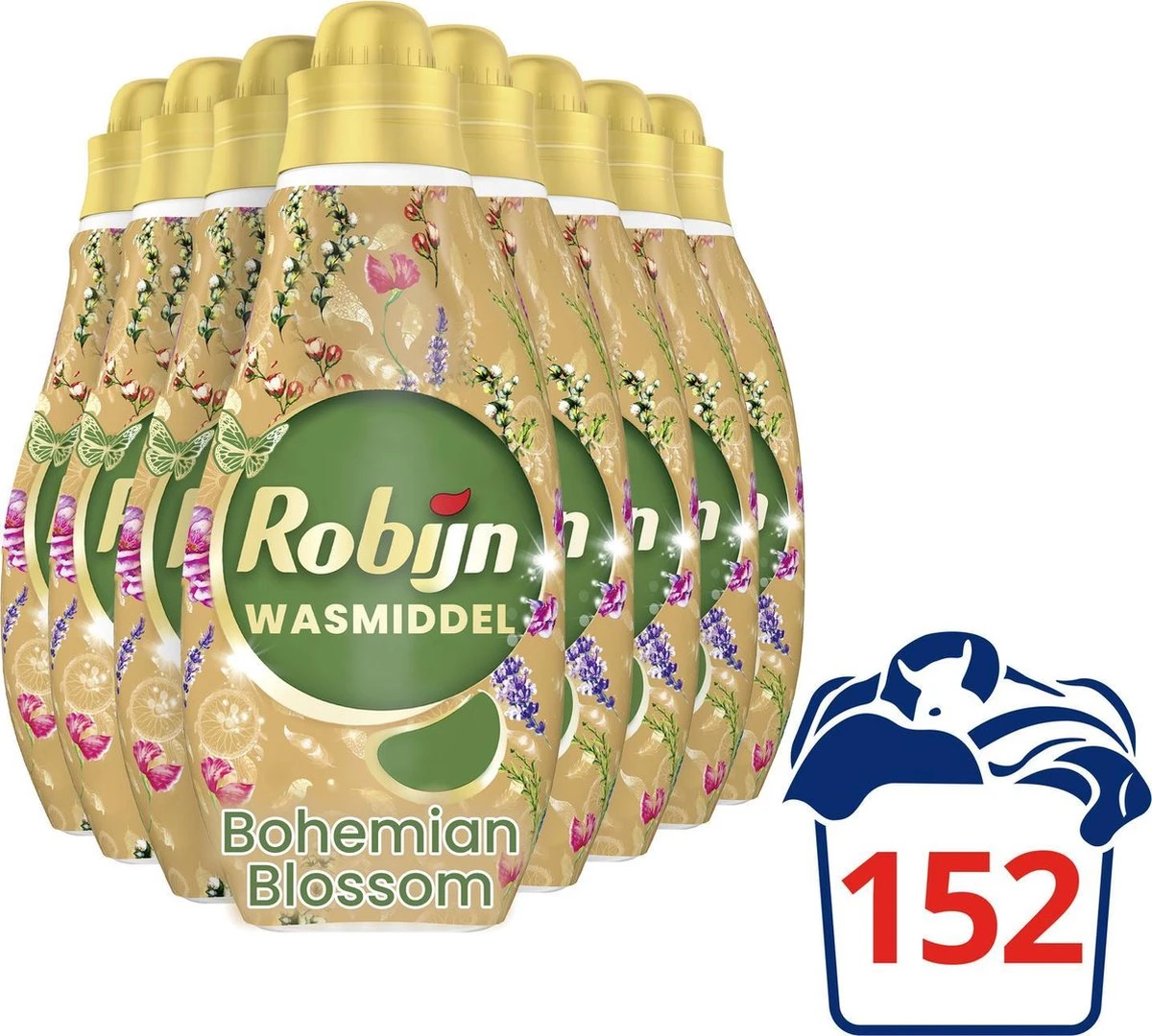 Robijn Klein & Krachtig Color Bohemian Blossom Vloeibaar Wasmiddel - 8 X 19 Wasbeurten - Voordeelverpakking 10 Robijn Klein & Krachtig Color Bohemian Blossom Vloeibaar Wasmiddel - 8 X 19 Wasbeurten - Voordeelverpakking - Afbeelding 8