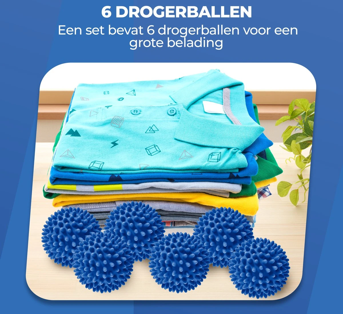 Roegaarden Drogerballen - Wasbollen - 6 Stuks - Siliconen - Sneller Droog - Anti-kreuk 10 Roegaarden Drogerballen - Wasbollen - 6 Stuks - Siliconen - Sneller Droog - Anti-kreuk - Afbeelding 8