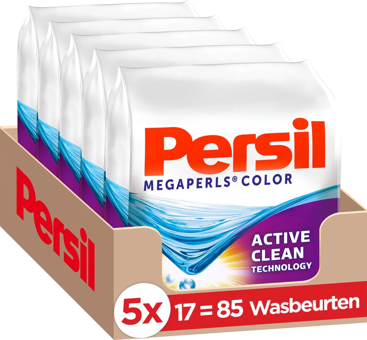 Persil® Persil Megaperls Color Waspoeder - Poeder Wasmiddel - Voordeelverpakking - 5 X 17 Wasbeurten 3 Persil® Persil Megaperls Color Waspoeder - Poeder Wasmiddel - Voordeelverpakking - 5 X 17 Wasbeurten