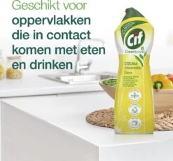 Cif CleanBoost Cream Citroen Schuurmiddel - 8 X 750 Ml - Voordeelverpakking 11 Cif CleanBoost Cream Citroen Schuurmiddel - 8 X 750 Ml - Voordeelverpakking -Huishoudelijke Schoonmaak 1200x1118 3