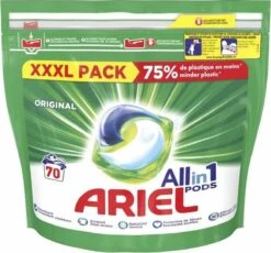 Huishoudelijke Schoonmaak 30 2x Ariel Wasmiddel 3in1 Pods Original 70 Stuks