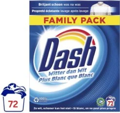 Dash Waspoeder Original Wit - Wasmiddel - 72 Wasbeurten - Voordeelverpakking 7 Dash Waspoeder Original Wit - Wasmiddel - 72 Wasbeurten - Voordeelverpakking -Huishoudelijke Schoonmaak 1200x1130