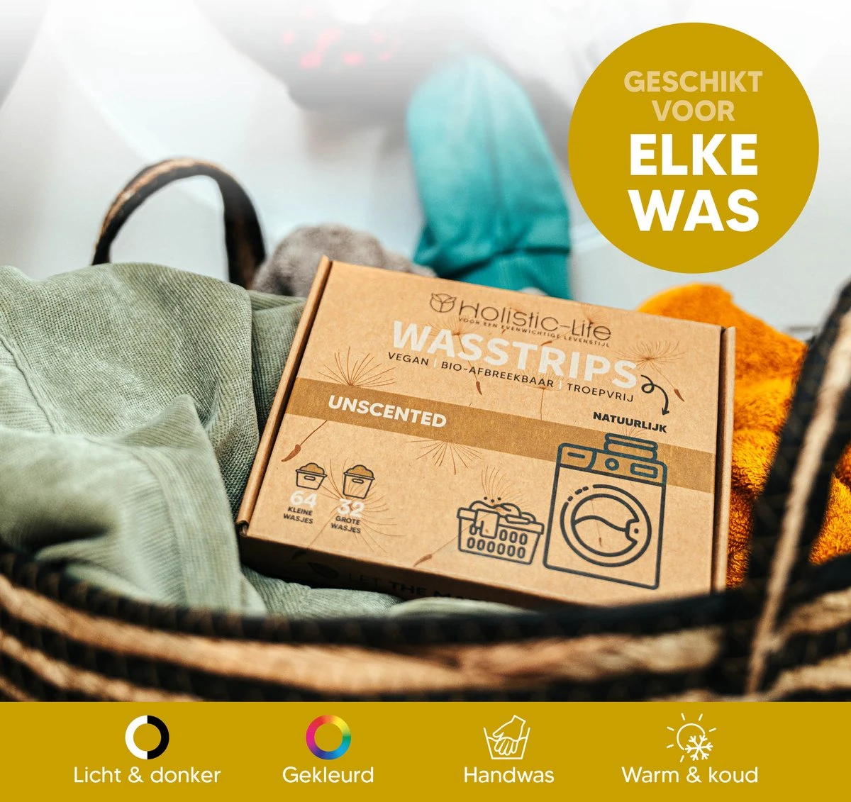 Wasmiddeldoekjes - Ongeparfumeerd Wasstrips 128 Wasbeurten – Wasmiddel Wasdoekjes - Natuurlijke Wasverzachter – Vegan – Zero Waste 5 Wasmiddeldoekjes - Ongeparfumeerd Wasstrips 128 Wasbeurten – Wasmiddel Wasdoekjes - Natuurlijke Wasverzachter – Vegan – Zero Waste - Afbeelding 3