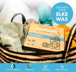 Wasmiddeldoekjes - Ocean Breeze Wasstrips 64 Wasbeurten – Wasmiddel Wasdoekjes - Natuurlijke Wasverzachter – Vegan – Zero Waste 16 Wasmiddeldoekjes - Ocean Breeze Wasstrips 64 Wasbeurten – Wasmiddel Wasdoekjes - Natuurlijke Wasverzachter – Vegan – Zero Waste -Huishoudelijke Schoonmaak 1200x1135 1