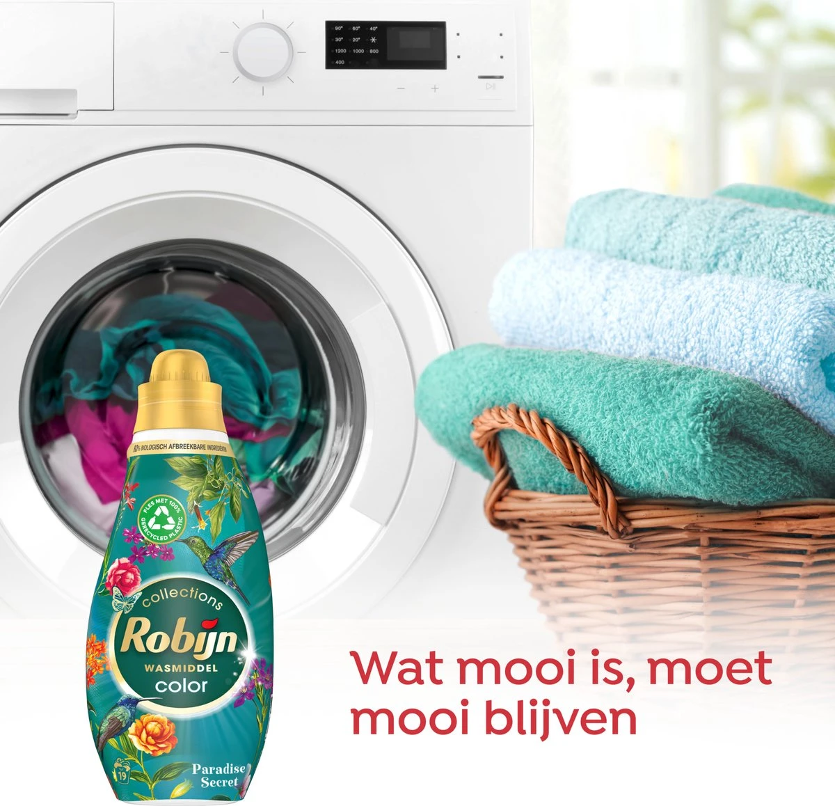 Robijn Klein & Krachtig Collections Color Paradise Secret Vloeibaar Wasmiddel - 6 X 19 Wasbeurten - Voordeelverpakking 6 Robijn Klein & Krachtig Collections Color Paradise Secret Vloeibaar Wasmiddel - 6 X 19 Wasbeurten - Voordeelverpakking - Afbeelding 4