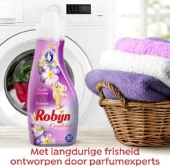 Robijn Creations Paarse Orchidee & Bosbessen Wasverzachter - 8 X 30 Wasbeurten - Voordeelverpakking -Huishoudelijke Schoonmaak 1200x1169 5