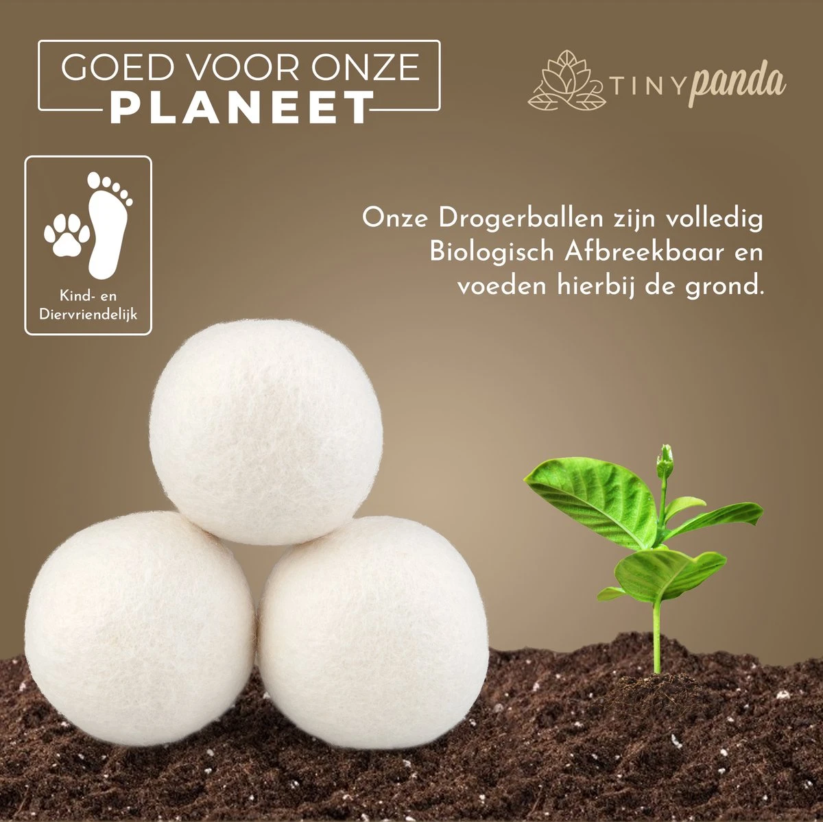 Merkloos Droger Ballen XL 8 Stuks – Zero Waste Dryer Balls - Duurzaam – Wasverzachter – Herbruikbare Drogerballen – Droogt De Was Sneller – Tiny Panda 5 Merkloos Droger Ballen XL 8 Stuks – Zero Waste Dryer Balls - Duurzaam – Wasverzachter – Herbruikbare Drogerballen – Droogt De Was Sneller – Tiny Panda - Afbeelding 3