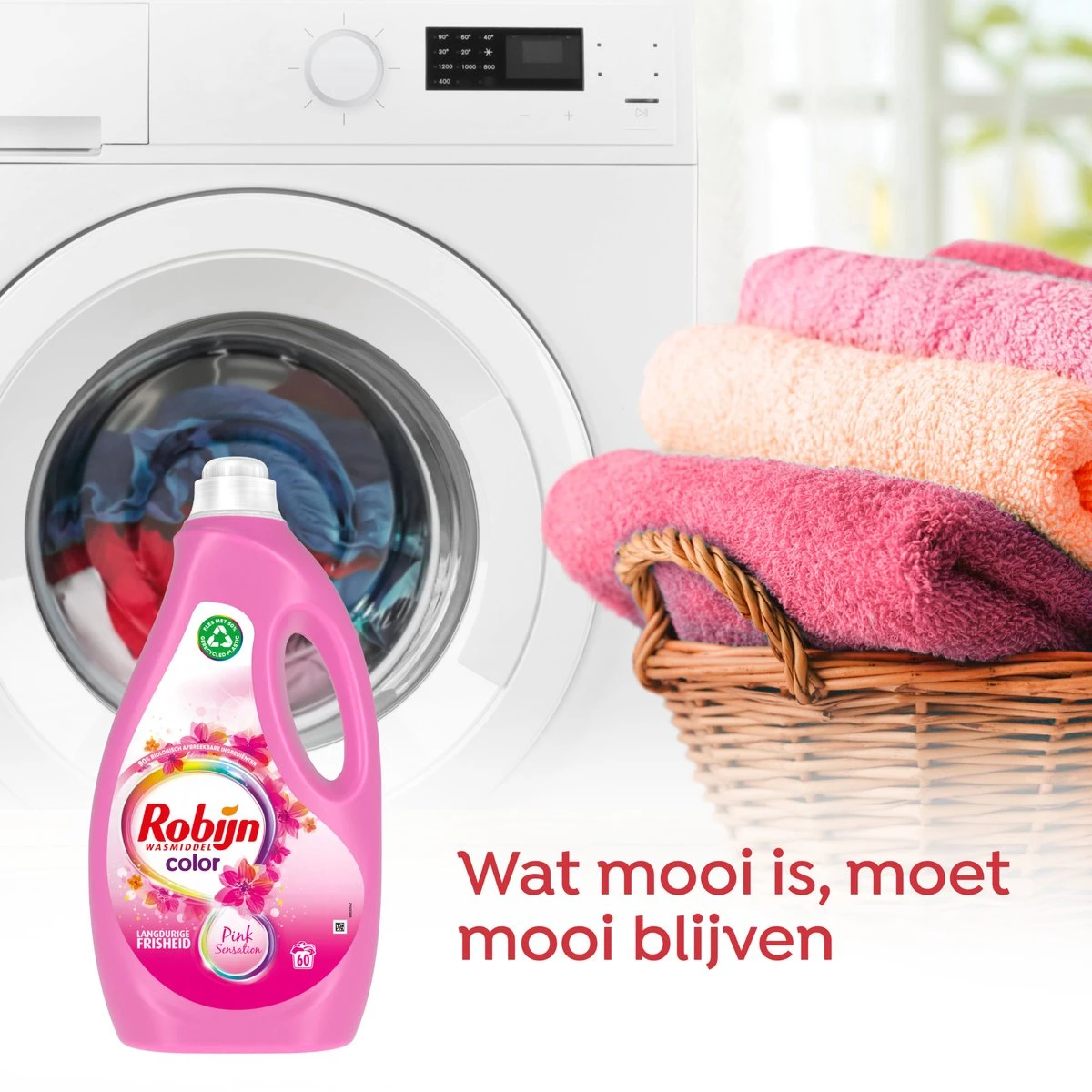 Robijn Color Pink Sensation Vloeibaar Wasmiddel 60 Wasbeurten 9 Robijn Color Pink Sensation Vloeibaar Wasmiddel 60 Wasbeurten - Afbeelding 7