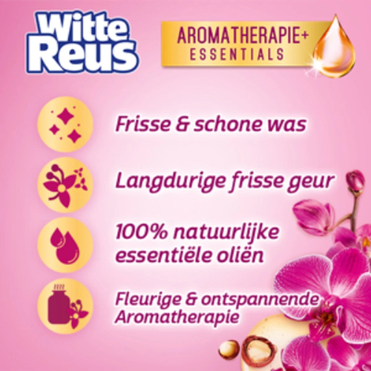Frisse Reus Orchidee Macadamia Gel Wasmiddel - Vloeibaar - 80 Wasbeurten - Voordeelverpakking 11 Frisse Reus Orchidee Macadamia Gel Wasmiddel - Vloeibaar - 80 Wasbeurten - Voordeelverpakking - Afbeelding 9