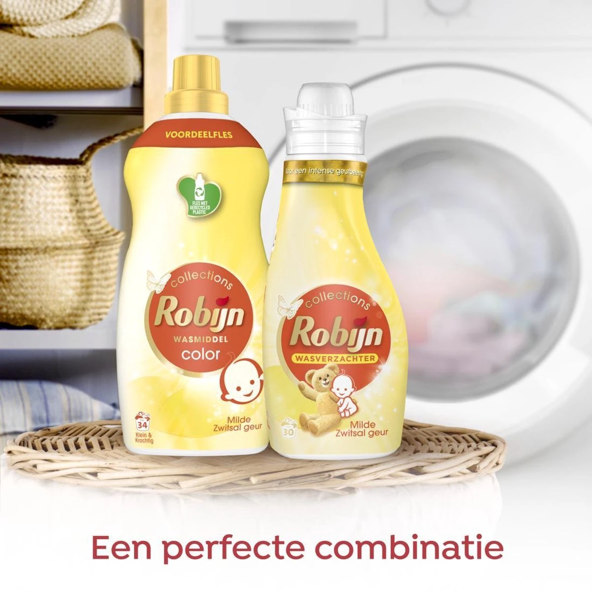 Robijn Klein & Krachtig Zwitsal Vloeibaar Wasmiddel - 2 X 34 Wasbeurten - Voordeelverpakking 7 Robijn Klein & Krachtig Zwitsal Vloeibaar Wasmiddel - 2 X 34 Wasbeurten - Voordeelverpakking - Afbeelding 5