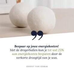 Geniet Van Gemak® | Herbruikbare Wollen Drogerballen | Wasbollen | Schaapswol | Duurzame En Energiebesparende Wasballen | 6 XL Drogerballen -Huishoudelijke Schoonmaak 1200x1200 1481