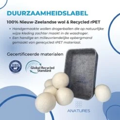 ANATURES Wollen XL Drogerballen 6 Stuks In Opbergmand – Herbruikbare Droogballen Wasdroger – Nieuw Zeelands RWS Schaapswol - Wasdrogerballen Duurzaam – Natuurlijke Wasverzachter 23 ANATURES Wollen XL Drogerballen 6 Stuks In Opbergmand – Herbruikbare Droogballen Wasdroger – Nieuw Zeelands RWS Schaapswol - Wasdrogerballen Duurzaam – Natuurlijke Wasverzachter -Huishoudelijke Schoonmaak 1200x1200 1503