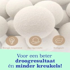 Casa Calma Drogerballen (6 Stuks) - Inclusief Opbergzakje - 100% Natuurlijk Schapenwol - Droger Ballen - Zero Waste Wasverzachter Bollen - Energiebesparend Drogen Met Droogbollen - Dryer Balls - Diervriendelijk & Milieuvriendelijk - Energie Besparen 15 Casa Calma Drogerballen (6 Stuks) - Inclusief Opbergzakje - 100% Natuurlijk Schapenwol - Droger Ballen - Zero Waste Wasverzachter Bollen - Energiebesparend Drogen Met Droogbollen - Dryer Balls - Diervriendelijk & Milieuvriendelijk - Energie Besparen -Huishoudelijke Schoonmaak 1200x1200 1509