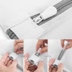 ForDig Wasnet Waszakjes (5 Stuks) Voor Lingerie En Fijne Was - Geschikt Voor Wasmachine - Met Rits - Wit -Huishoudelijke Schoonmaak 1200x1200 1533