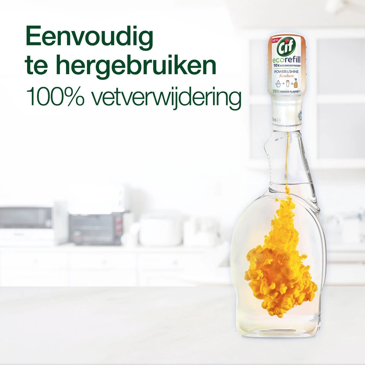 Cif CleanBoost Power & Shine Keuken Spray - 6 X 750 Ml - Voordeelverpakking 10 Cif CleanBoost Power & Shine Keuken Spray - 6 X 750 Ml - Voordeelverpakking - Afbeelding 8