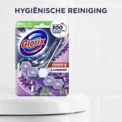Glorix Power 5 Toiletblokken - Lavendel - 9 Stuks - Voordeelverpakking -Huishoudelijke Schoonmaak 1200x1200 1871
