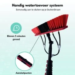 Cleanlix Telescoopsteel Met Borstel - Met Waterdoorvoer - Telescopische Wasborstel - Ramenwassen - Uitschuifbaar Tot 7,2 Meter -Huishoudelijke Schoonmaak 1200x1200 1986