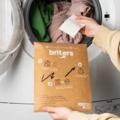 Briters Wasmiddelstrips - 100 Wasbeurten - Ecologisch Wasmiddel - 100% Plasticvrij - Fresh Linen - Wasstrips 11 Briters Wasmiddelstrips - 100 Wasbeurten - Ecologisch Wasmiddel - 100% Plasticvrij - Fresh Linen - Wasstrips -Huishoudelijke Schoonmaak 1200x1200 20