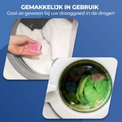 Roegaarden Drogerballen - Droogballen - Met Spons - Duurzaam - Sneller Droog -Huishoudelijke Schoonmaak 1200x1200 254