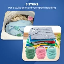 Roegaarden Drogerballen - Droogballen - Met Spons - Duurzaam - Sneller Droog -Huishoudelijke Schoonmaak 1200x1200 258