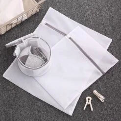 Merkloos Waszak 4 Delig - 1x Groot (50x60 Cm) - 1x Middel ( 40x50cm) - 1x Normaal (30x40cm) - 1x BH (17x15cm) -Huishoudelijke Schoonmaak 1200x1200 354