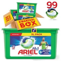 Ariel All In 1 Pods Actieve Geurbestrijding Wasmiddel - Voordeelverpakking 3 X 33 Wasbeurten - Wasmiddel Pods 20 Ariel All In 1 Pods Actieve Geurbestrijding Wasmiddel - Voordeelverpakking 3 X 33 Wasbeurten - Wasmiddel Pods -Huishoudelijke Schoonmaak 1200x1200 383