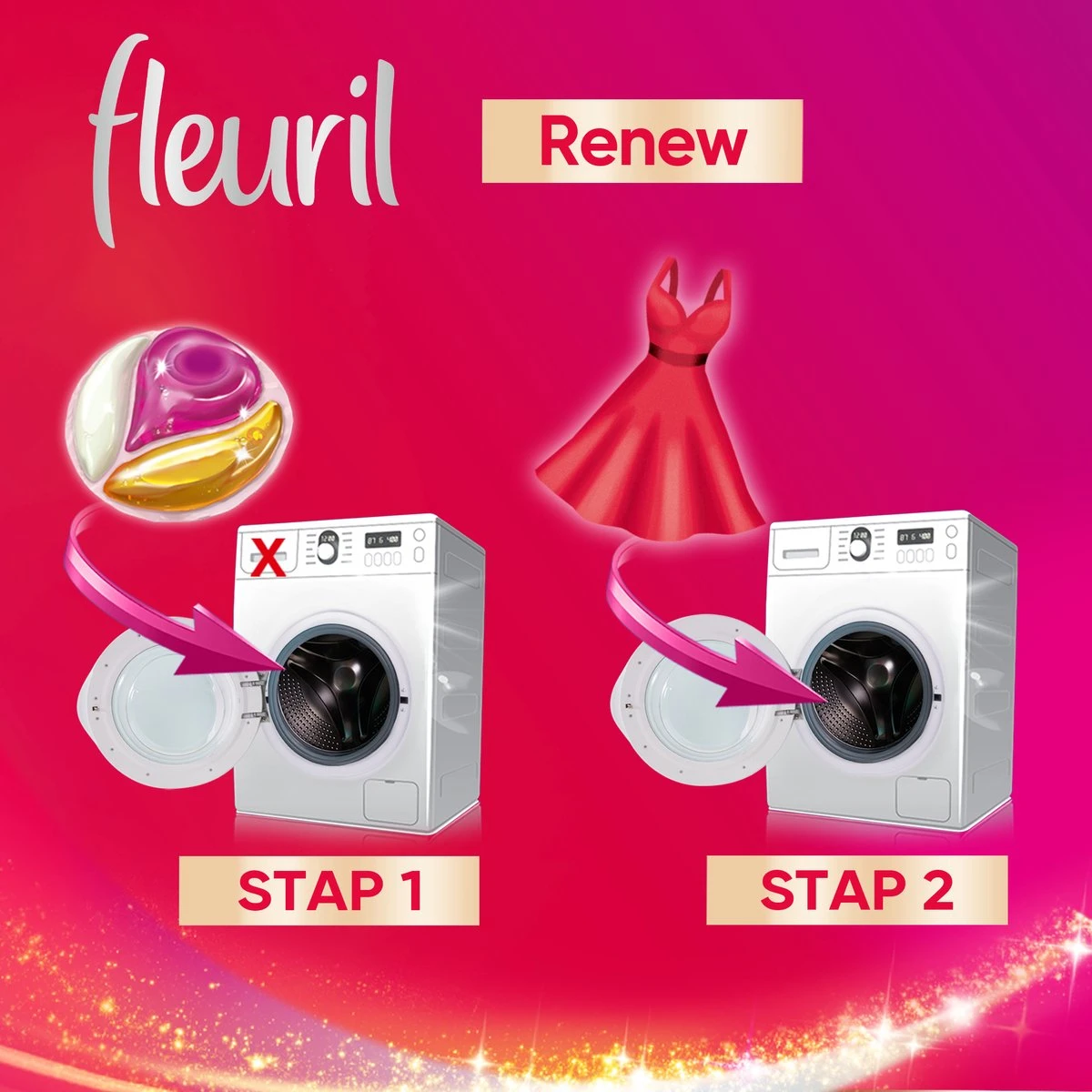 Fleuril Renew Color Caps - Wasmiddel Capsules - Voordeelverpakking - 8 X 12 Wasbeurten 10 Fleuril Renew Color Caps - Wasmiddel Capsules - Voordeelverpakking - 8 X 12 Wasbeurten - Afbeelding 8