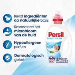 Persil® Persil Gel Sensitive - Vloeibaar Wasmiddel - Gevoelige Huid En Baby - Voordeelverpakking - 3 X 20 Wasbeurten -Huishoudelijke Schoonmaak 1200x1200 435