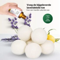 Tenify 6 XL Drogerballen + Extra Lavendel Olie - Wasbollen - Duurzaam - Schaapswol - Wasverzachter - Wasdrogerballen - Herbruikbare Droogballen - Energie Besparen 16 Tenify 6 XL Drogerballen + Extra Lavendel Olie - Wasbollen - Duurzaam - Schaapswol - Wasverzachter - Wasdrogerballen - Herbruikbare Droogballen - Energie Besparen -Huishoudelijke Schoonmaak 1200x1200 5